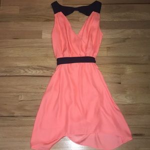 Orange low cut dress (American Eagle)